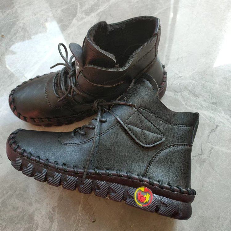 OY Chaussures en cuir cousues main ، semelle ultra-souple