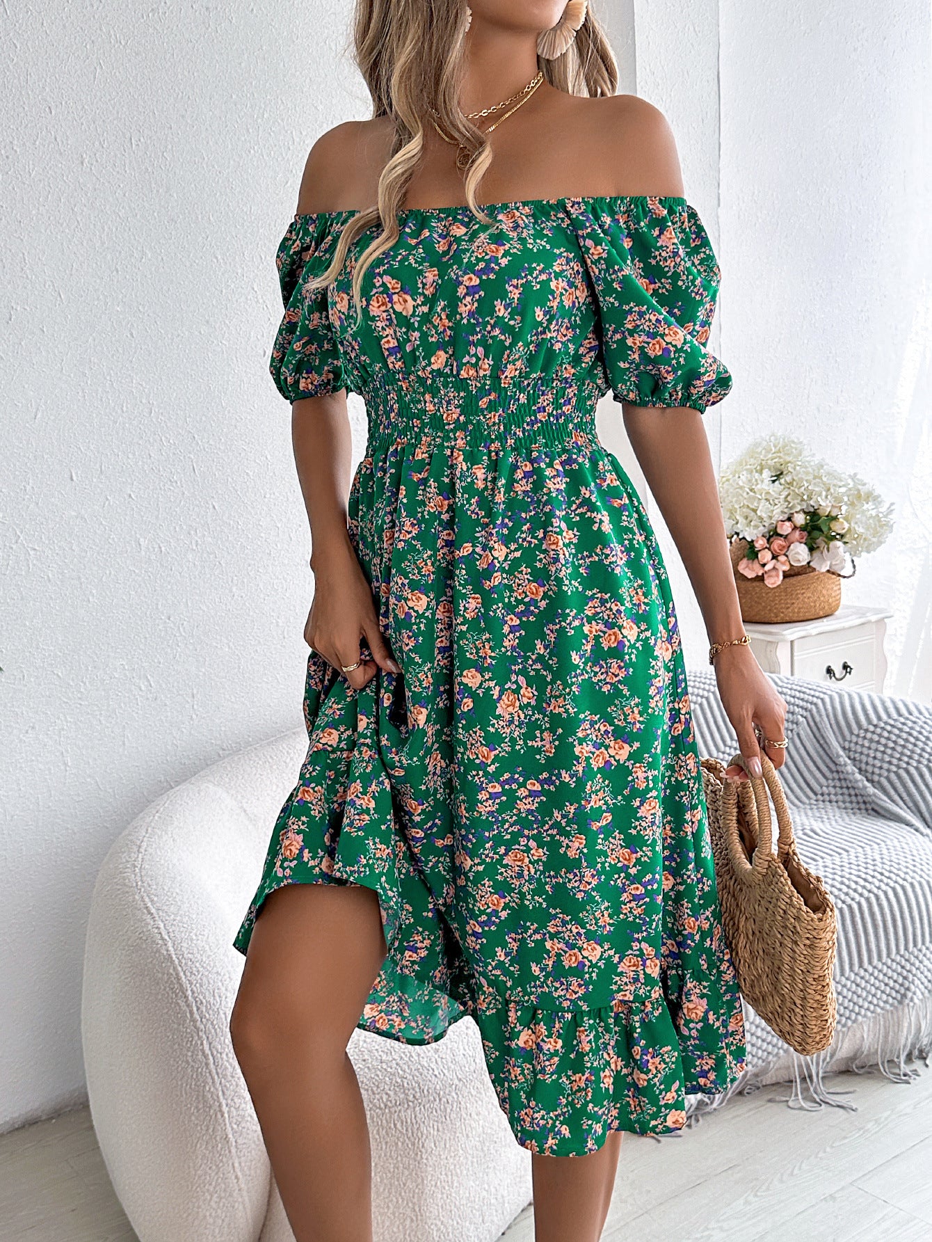 ROBE FLORALE D'AUTOMNE