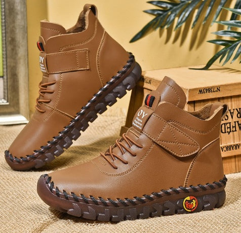 OY Chaussures en cuir cousues main ، semelle ultra-souple