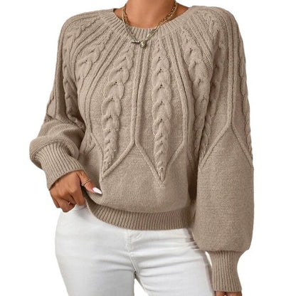 Pull à manches lanternes tricotées