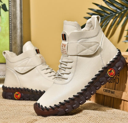 OY Chaussures en cuir cousues main ، semelle ultra-souple